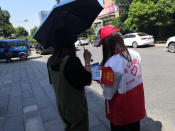 柯迎社区巾帼志愿者开展反电信诈骗宣传志愿活动