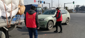 “疫情站岗 执着坚守”遗风村志愿者在行动