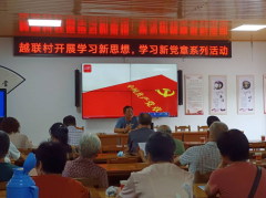 王坛镇越联村开展学习新思想，学习新党章活动