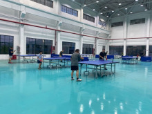 孙家桥社区志愿者在街道群众体育中心参加志愿活动