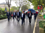孙家桥社区党员棠棣村志愿活动