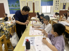 高家社区书法培训志愿活动