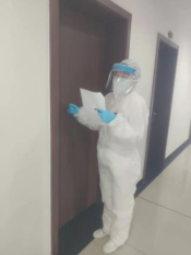 柯桥妇儿抗击新冠联防联拱志愿活动