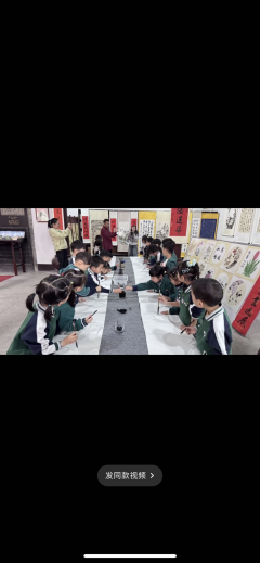 仁里王村儿童书法培训志愿服务活动