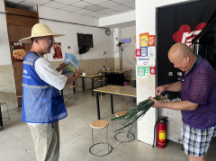 杨汛桥街道竹园童村“光盘行动”宣传志愿服务活动