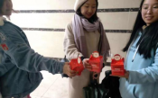 后梅社区联合明园物业开展平安夜活动