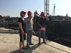 走进工地宣传文明施工