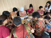 柯迎社区开展巧手做香包，健康过端午志愿服务活动