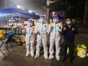 柯迎社区开展全民核酸检测志愿服务