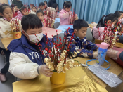 柯迎社区开展萌娃闹新春，欢喜过大年志愿服务活动