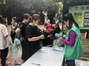 柯迎社区开展发放垃圾袋志愿服务活动