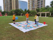 柯迎社区开展关爱青少年系列之飞行棋大战志愿服务活动