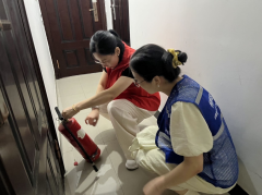 龙城社区持续开展消防安全隐患排查工作