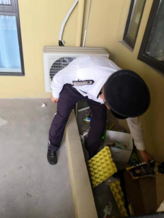 清理小区楼道堆积物