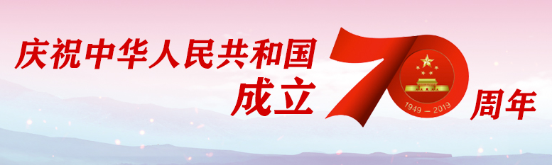 观看阅兵仪式，庆祝新中国成立七十周年