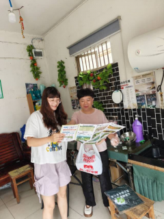 杨汛桥街道联社村开展生态环境保护宣传活动