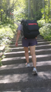 向山顶送餐的马拉松运动员（奔跑的午餐）