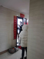 大渡社区上门宣传防范电信诈骗志愿服务活动