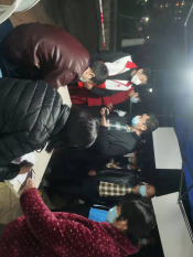 大渡社区开展全民核酸检测志愿服务