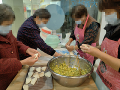 大渡社区开展邻里糕制作活动