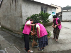 平水镇潮亭社区志愿队环境卫生整治活动