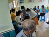 疫苗接种进社区 志愿者服务工作