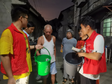 上灶上街垃圾分类入户宣传