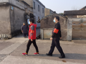 各自然村劝导集聚人群