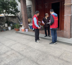 江桃村垃圾分类入户宣传活动