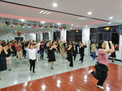 福全街道徐山村组织参加“迎亚运 共参与”2021年柯桥区排舞公益行暨健身排舞进行培训
