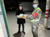 新对旗山村党员先锋队抗击疫情执勤志愿活动