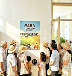 和门程村开展光盘行动宣传活动