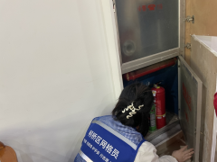 坂湖社区开展消防安全巡检