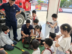 纺都社区开展消防站研学活动