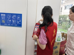 纺都社区开展消防巡查活动