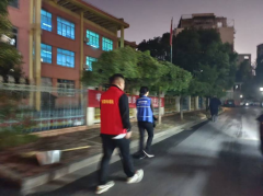 纺都社区开展安全巡防活动