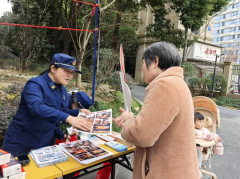 纺都社区开展消防知识宣传活动