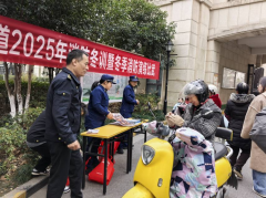 纺都社区开展消防安全知识宣传活动