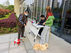 纺都社区开展犬类疫苗公益活动