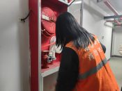 东昌社区开展平安巡防志愿者活动