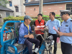 大山西村文明交通出行宣传活动