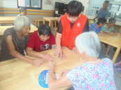 大山西村文明助老志愿活动
