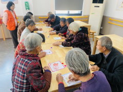 大山西村老年人涂画活动