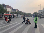 “柯桥有礼 文明有我”文明交通劝导行动