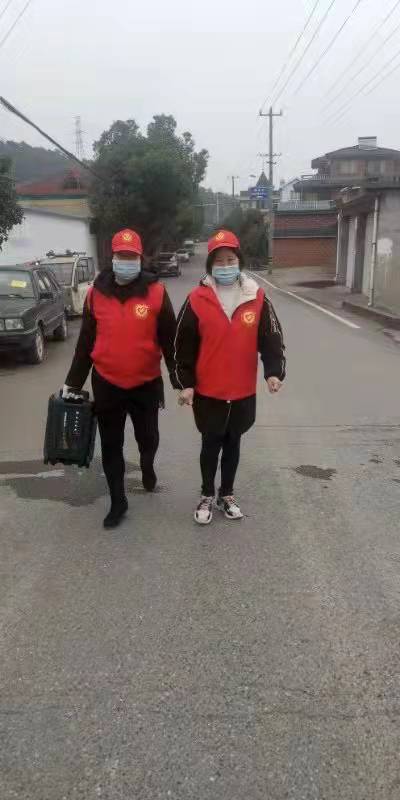 峡山村疫情防控流动宣传志愿者