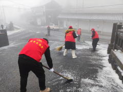 丹家村开展扫雪除雪志愿服务活动