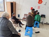 五联村助老理发活动