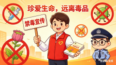 五联村开展禁毒志愿宣传活动