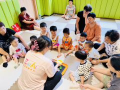 仁让堰社区婴幼儿志愿早教课堂之《包饺子》