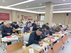 下市头社区老兵绘画活动